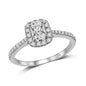 Lovecuts 14K White Gold 5/8 Ct.Tw. Diamond Engagement Ring
