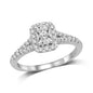 Lovecuts 14K White Gold 5/8 Ct.Tw. Diamond Engagement Ring