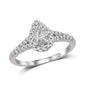 Lovecuts 14K White Gold 5/8 Ct.Tw. Diamond Engagement Ring
