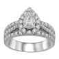 Lovecuts 14K White Gold 1 1/2 Ct.Tw. Diamond Engagement Ring