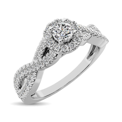 10K White Gold 1/4 Ct.Tw. Diamond Promise Ring