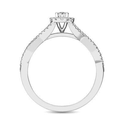 10K White Gold 1/4 Ct.Tw. Diamond Promise Ring