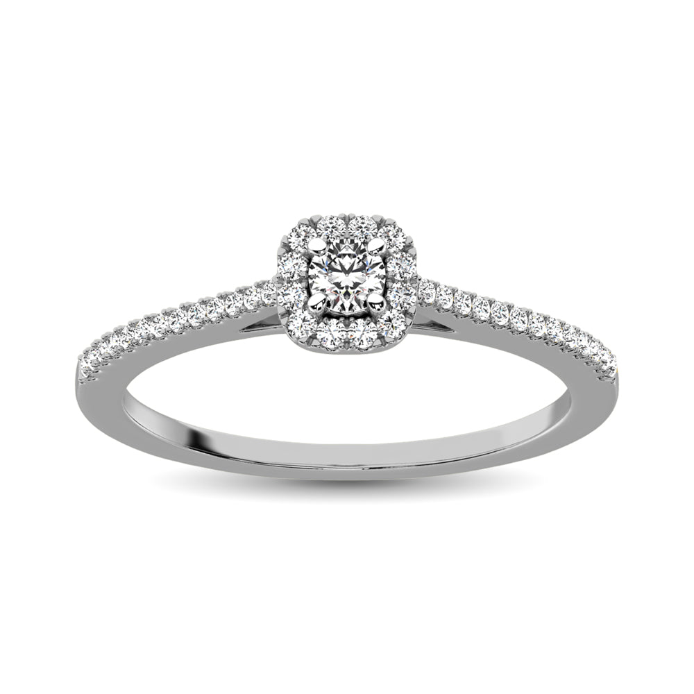 10K White Gold 1/4 Ct.Tw. Diamond  Promise Ring