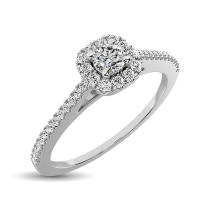 10K White Gold 1/4 Ct.Tw. Diamond  Promise Ring