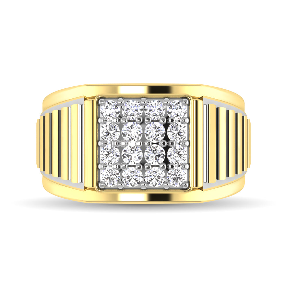 10K Yellow Gold 1 Ct.Tw. Diamond Men�s Fashion Ring