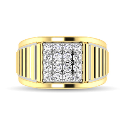 10K Yellow Gold 1 Ct.Tw. Diamond Men�s Fashion Ring