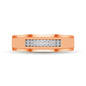 10K Rose Gold Diamond 1/10 Ct.tw Men�s Ring