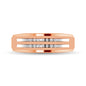 10K Rose Gold Diamond 1/10 Ct.tw Men�s Ring