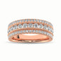 14K Rose Gold 1 1/3 Ct.Tw. Diamond Anniversary Ring