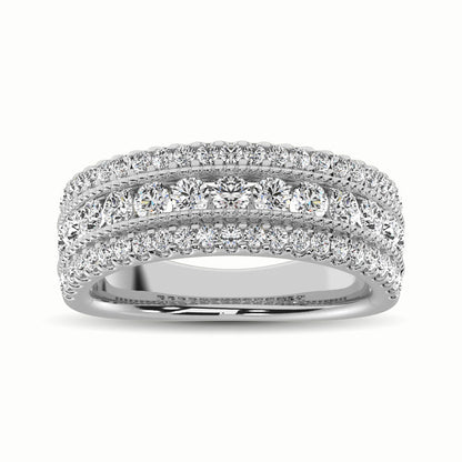 14K White Gold 1 1/3 Ct.Tw. Diamond Anniversary Ring