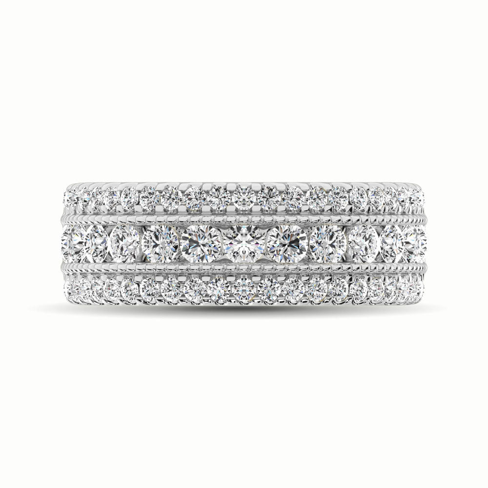 14K White Gold 1 1/3 Ct.Tw. Diamond Anniversary Ring