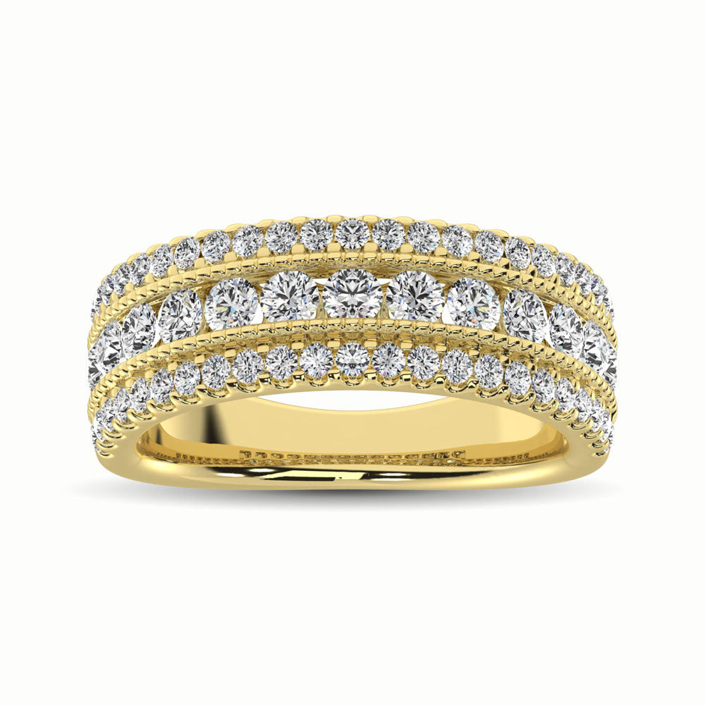 14K Yellow Gold 1 1/3 Ct.Tw. Diamond Anniversary Ring