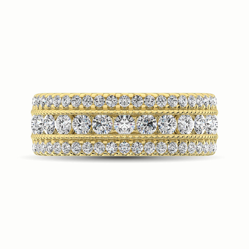 14K Yellow Gold 1 1/3 Ct.Tw. Diamond Anniversary Ring