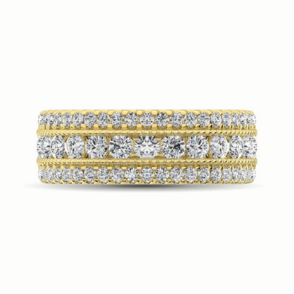 14K Yellow Gold 1 1/3 Ct.Tw. Diamond Anniversary Ring