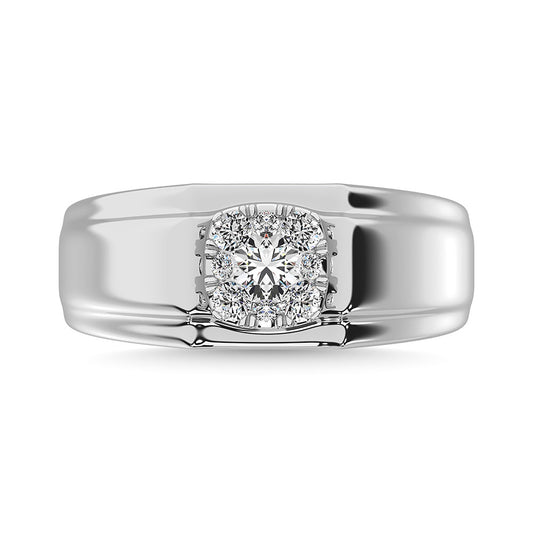 Diamond 1/2 Ct.Tw. Men�s Fashion Ring Ring in 14K White Gold