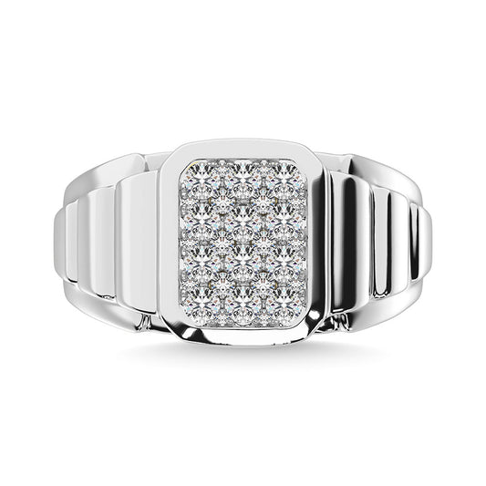 Diamond 1 Ct.Tw. Men�s Fashion Ring Ring in 14K White Gold