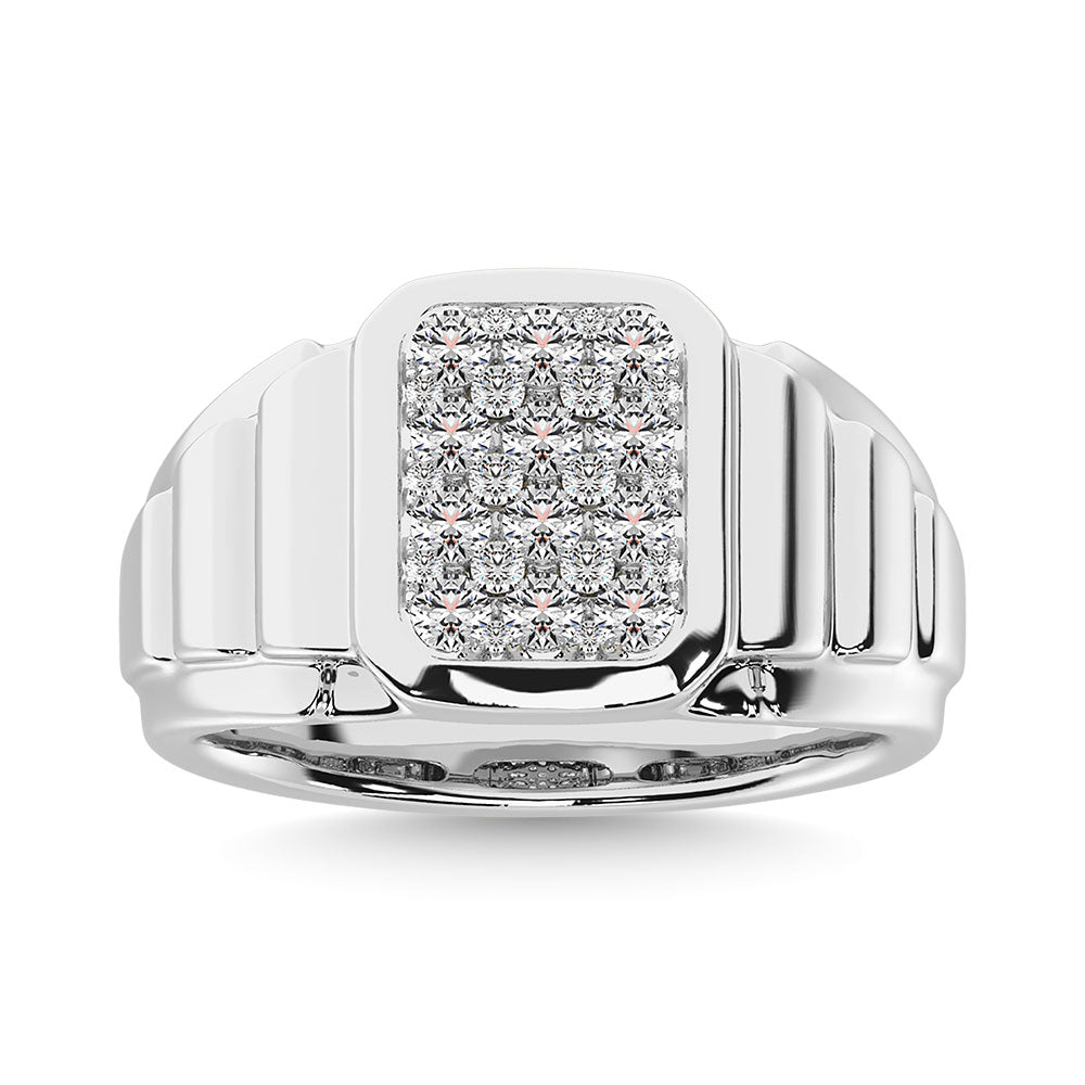 Diamond 1 Ct.Tw. Men�s Fashion Ring Ring in 14K White Gold