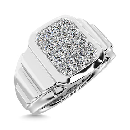 Diamond 1 Ct.Tw. Men�s Fashion Ring Ring in 14K White Gold