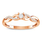 10K Rose Gold 1/6 Ct.Tw. Diamond Twist Ring