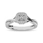 10K White Gold Diamond 1/6 Ct.Tw. Promise Ring