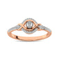 10K Rose Gold Diamond 1/6 Ct.Tw. Promise Ring