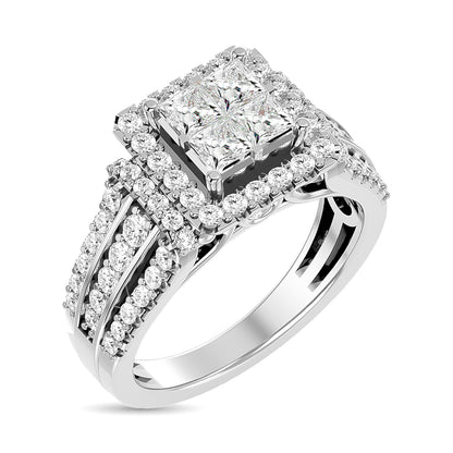 Diamond Engagement Ring 1 Ct.tw in 14K White Gold