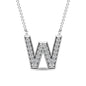 Diamond 1/20 Ct.Tw. Letter W Pendant in 10K White Gold