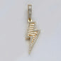 14KY 0.50CTW BAGUETTE DIAMOND LIGHTNING BOLT