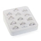 Sterling Silver, CZ Engagement Rings, 12 Pcs on Display - Size 7