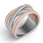 Rose & White Gold Diamond Fashion Ring