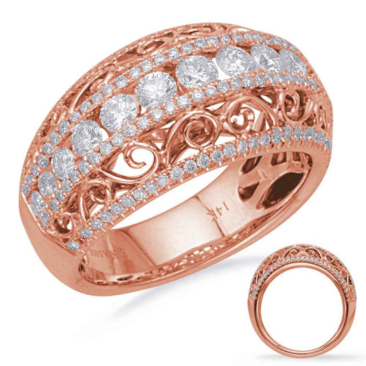 Rose Gold Diamond Fashion Ring