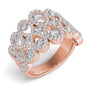 Rose Gold Diamond Fashion Ring