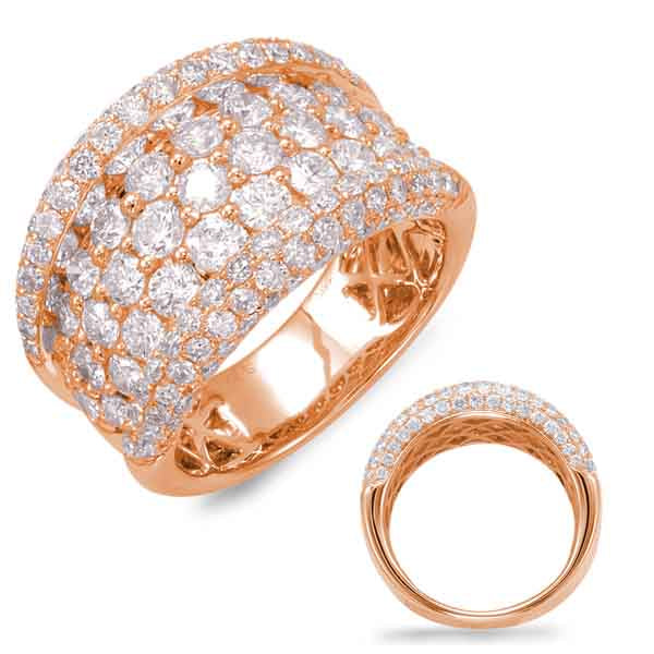 Rose Gold Diamond Fashion Ring