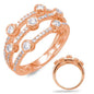 Rose Gold Diamond Fashion Ring