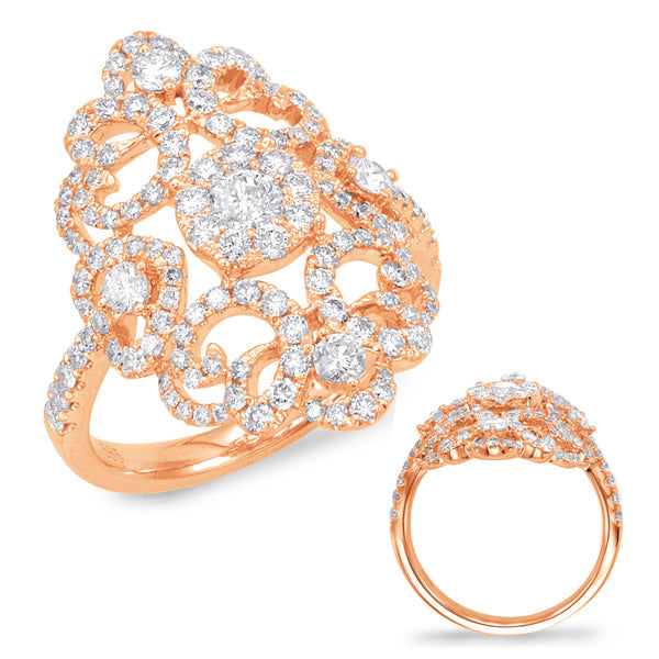 Rose Gold Diamond Fashion Ring
