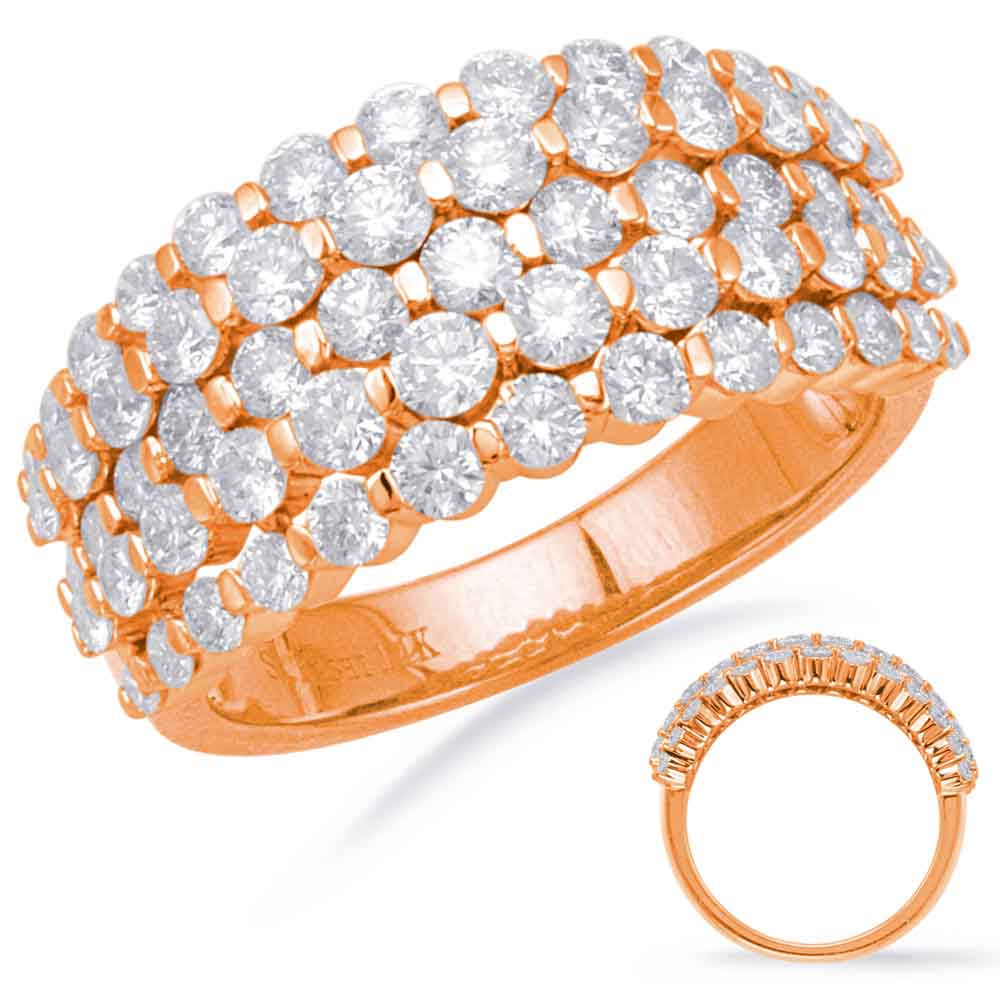 Rose Gold Diamond Fashion Ring