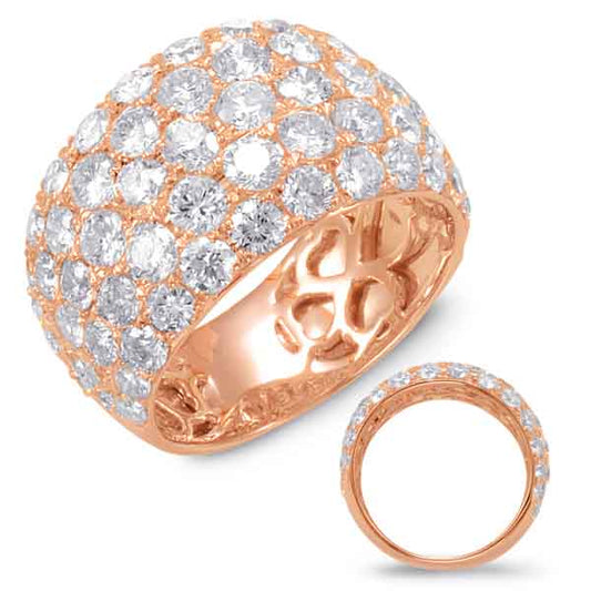 Rose Gold Diamond Fashion Ring