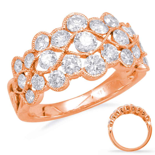 Rose Gold Diamond Fashion Ring