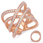 Rose Gold Diamond Fashion Ring