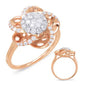 Rose & White Gold Diamond Fashion Ring