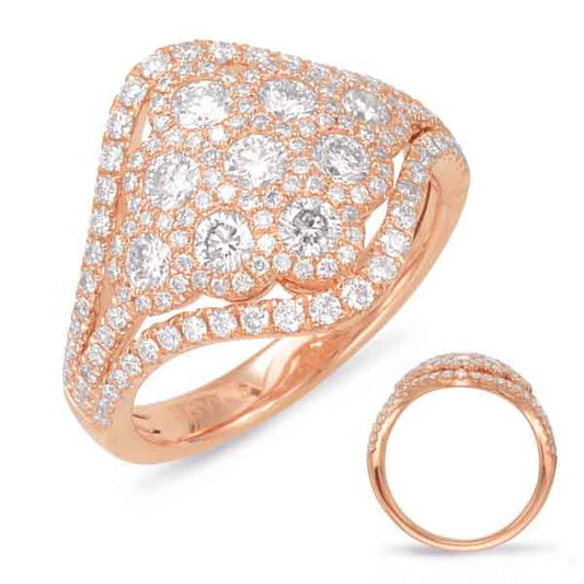 Rose Gold Diamond Fashion Ring