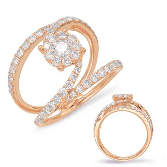 Rose Gold Diamond Fashion Ring