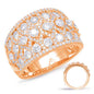 Rose Gold Diamond Fashion Ring