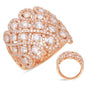 Rose Gold Diamond Fashion Ring