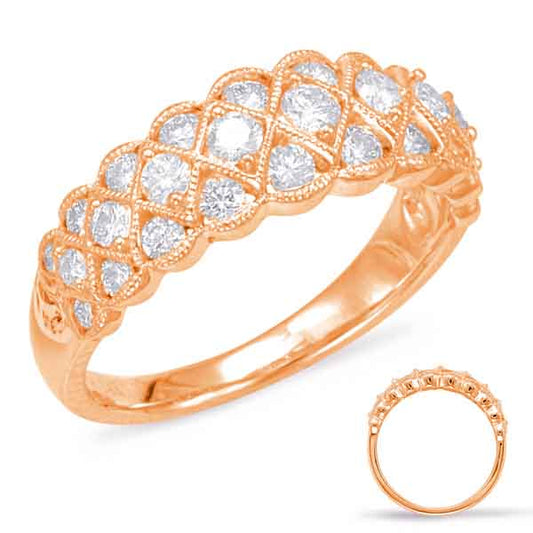 Rose Gold Diamond Fashion Ring
