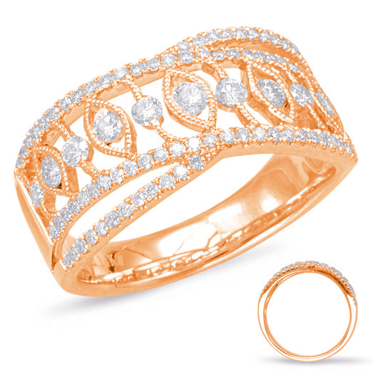 Rose Gold Diamond Fashion Ring