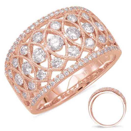 Rose Gold Diamond Fashion Ring