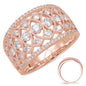 Rose Gold Diamond Fashion Ring