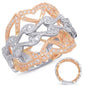 Rose & White Gold Diamond Fashion Ring