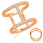 Rose Gold Diamond Fashion Ring